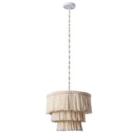 1-Light Multi-Layer Design with Cotton Wool Pendant Lighting