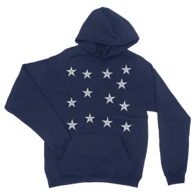 13 Stars Vintage Pullover Hooded Sweatshirt