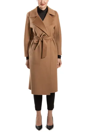 AMBOISE- Cashmere Belted Long Coat