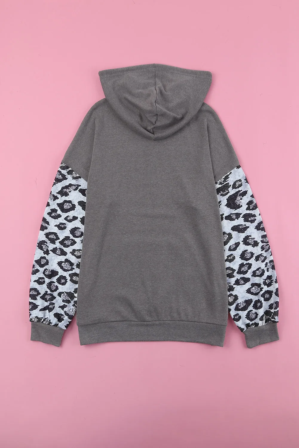 *App Exclusive* Leopard Drawstring Hoodie