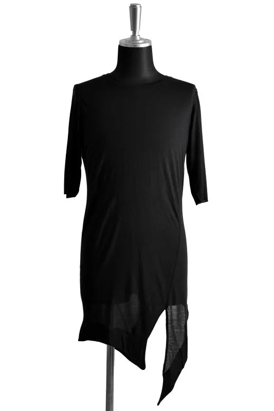 ARMYOFM RAW ASYMMETRIC T-SHIRT / Draped Hem -BB483