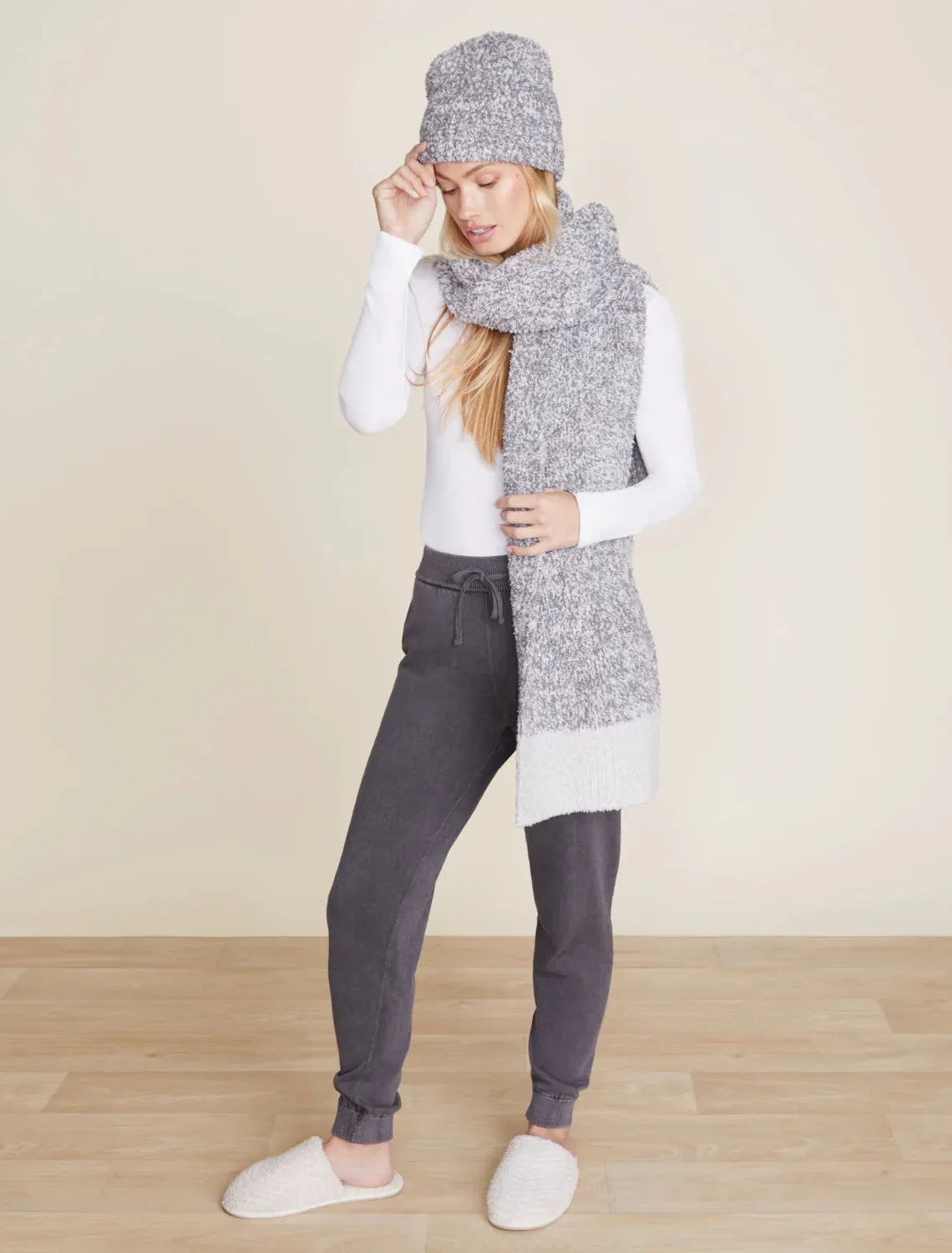 Barefoot Dreams CozyChic Heathered Beanie- Graphite