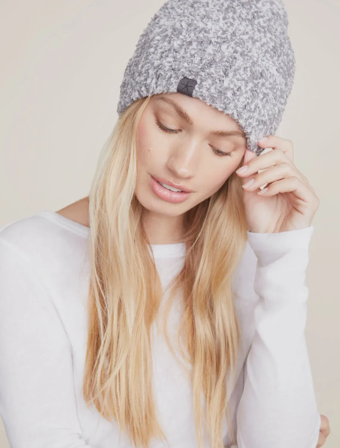 Barefoot Dreams CozyChic Heathered Beanie- Graphite