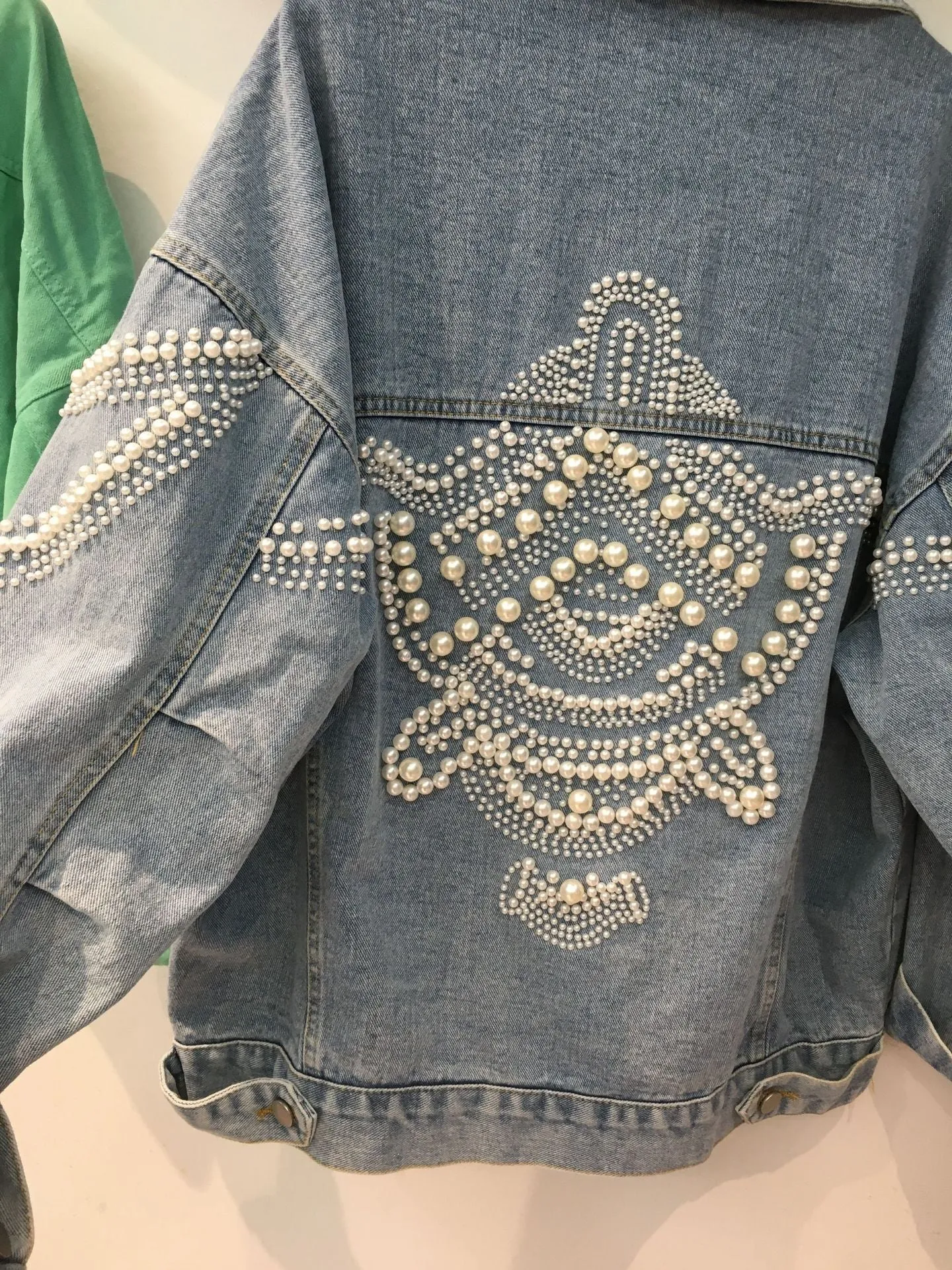 Beaded denim jacket