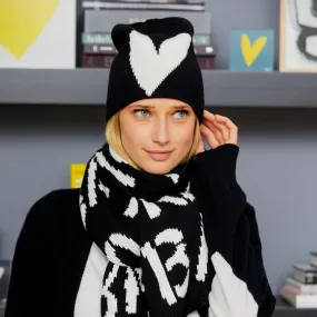 Beanie Imperfect Heart ~ Black