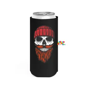 Beard and Beanie Slim Can Cooler