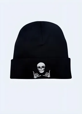 Black Beanie With Skull