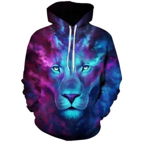 Blue Purple Lion