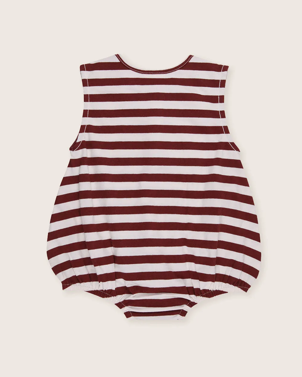 Brick Stripe Bubble Romper