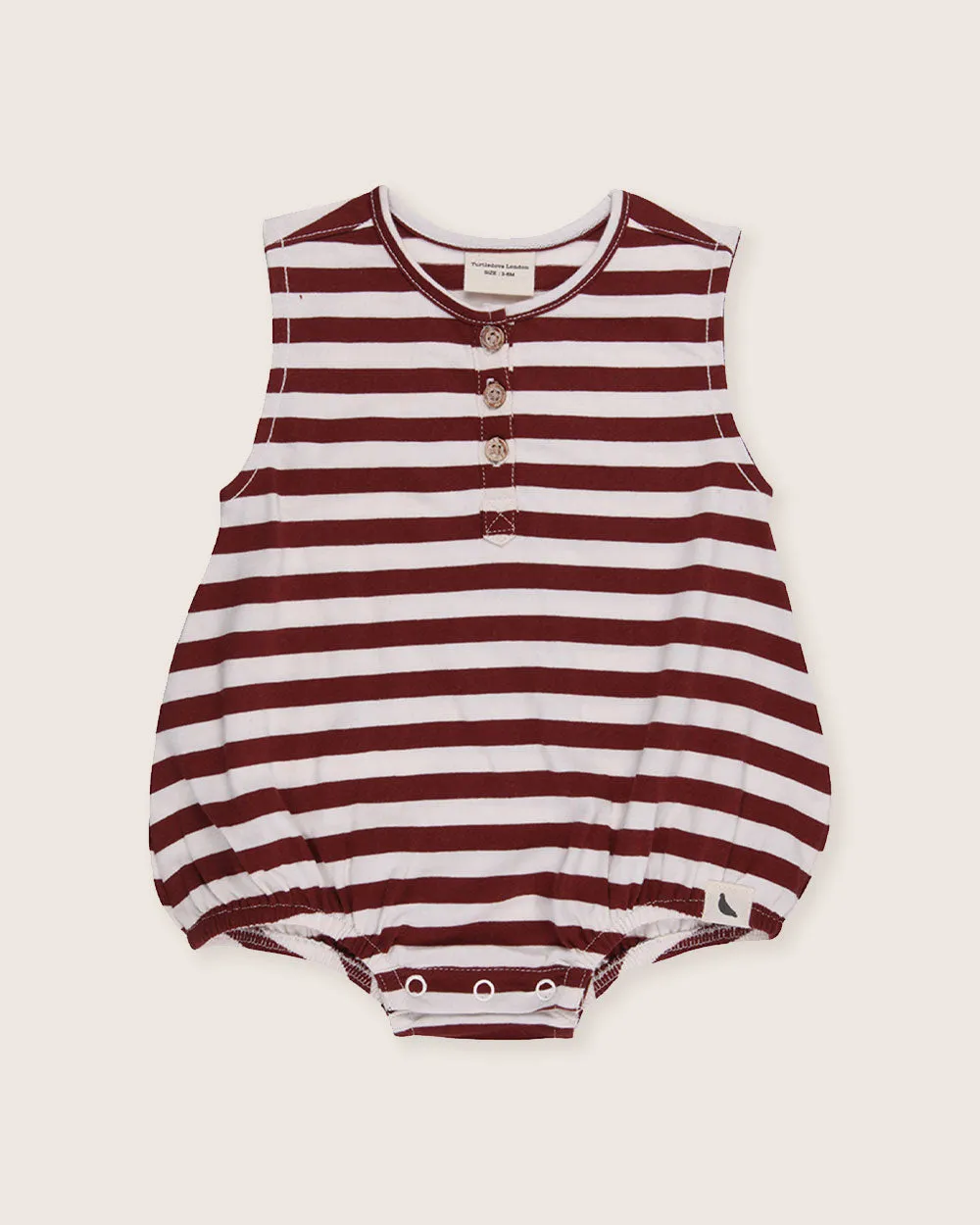 Brick Stripe Bubble Romper