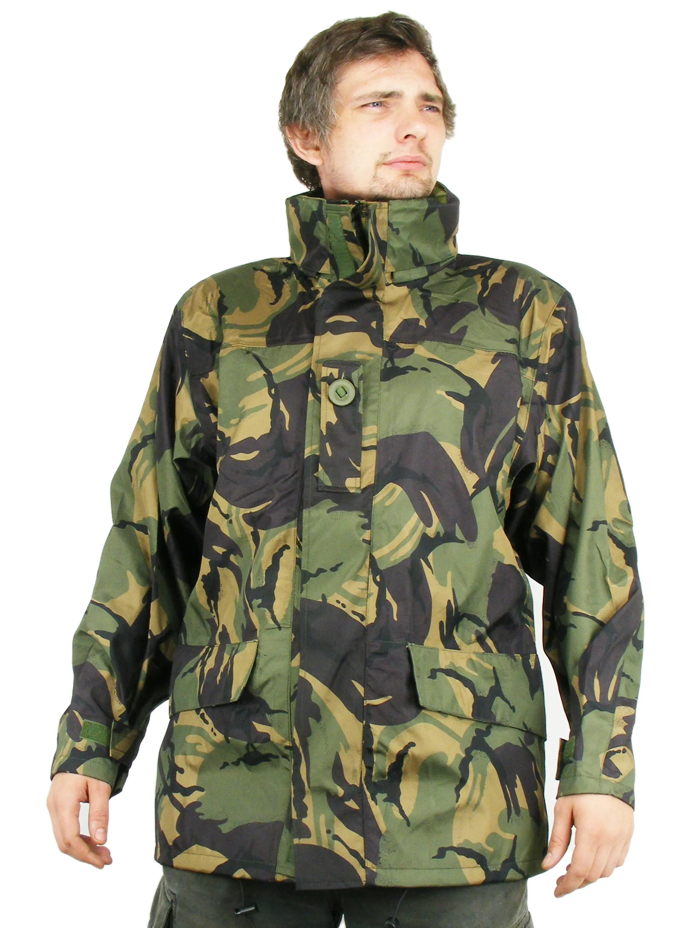 British Army Waterproof Jacket - DPM Woodland - with external pockets