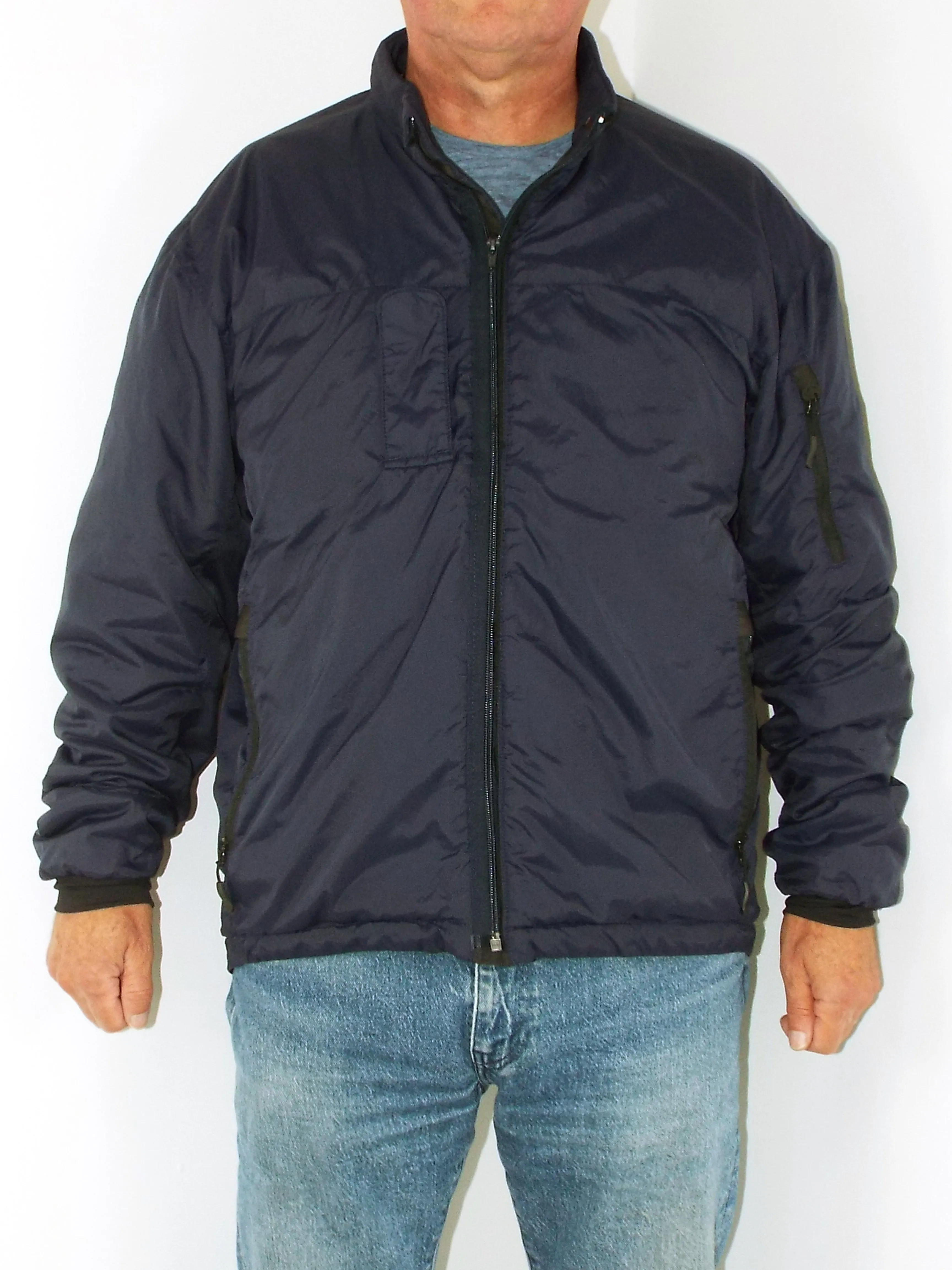 British Royal Navy Soft Insulated Jacket - Navy Blue - Carinthia branded - Grade 1