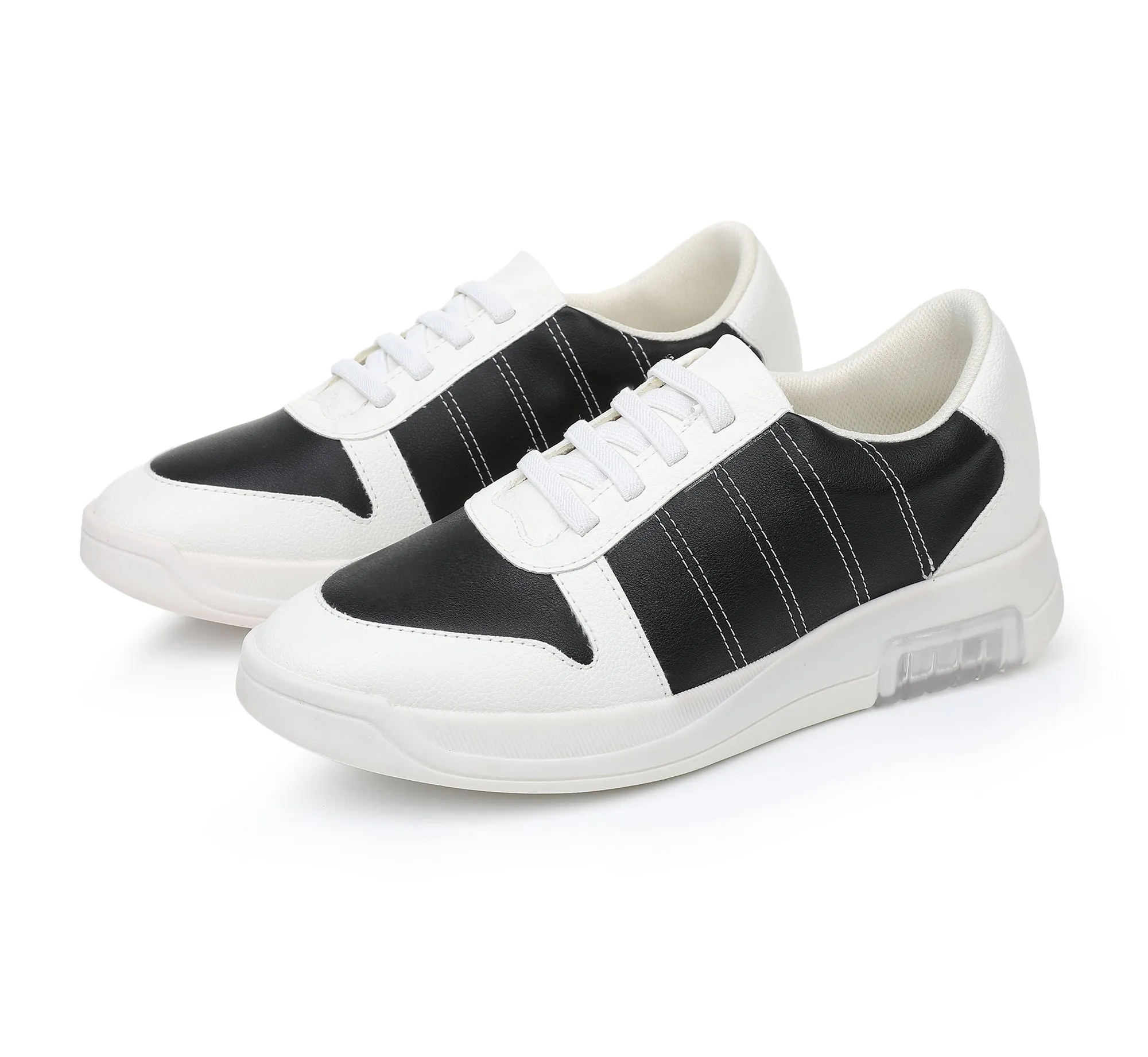 CROSSCOURT Black & White Sneakers (953.002)