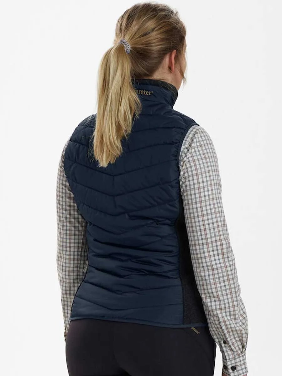 DEERHUNTER Lady Caroline Padded Waistcoat with Knit - Dark Blue