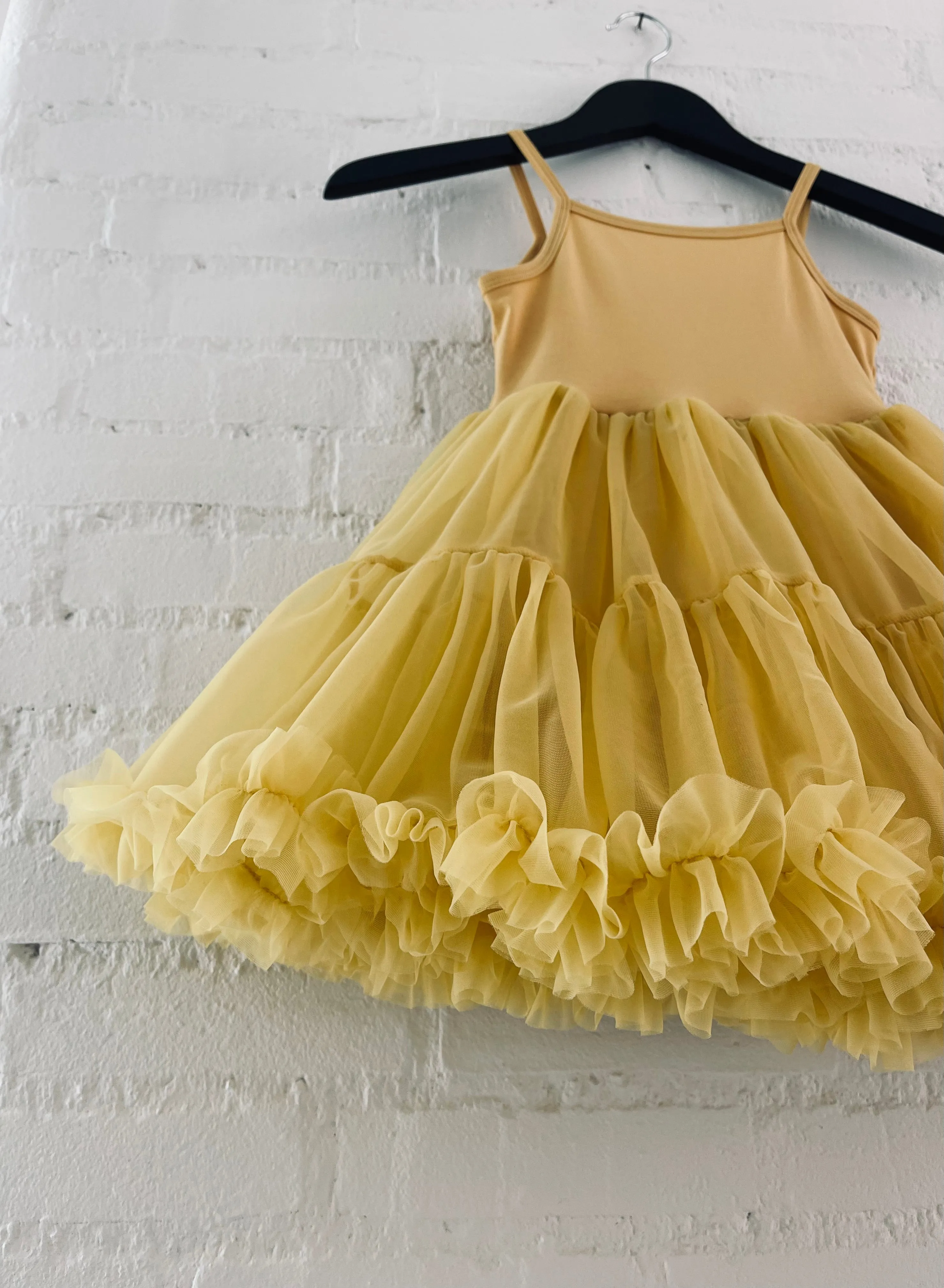 DOLLY PETTI SPAGHETTI PETTISKIRT TUTU DRESS honey