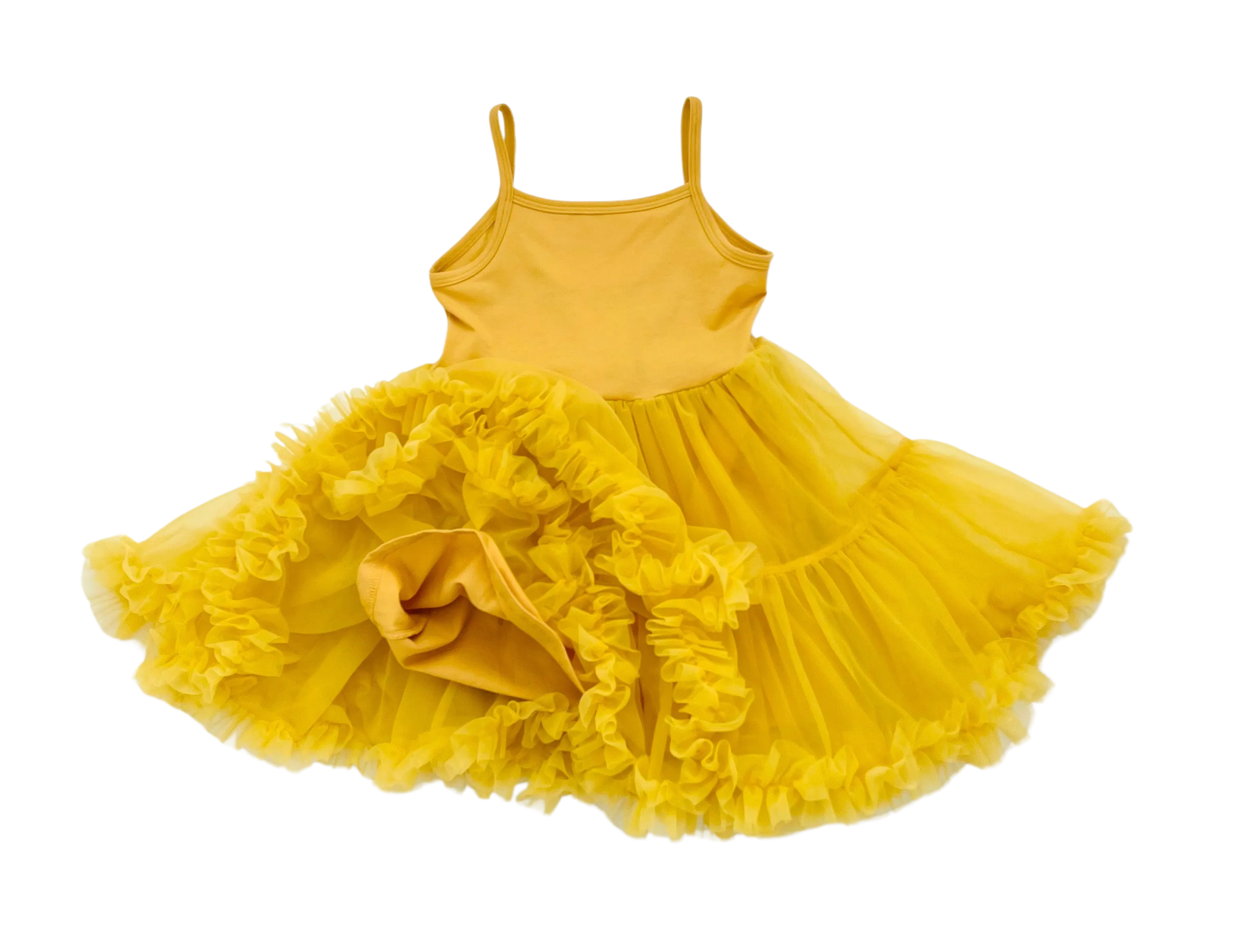 DOLLY PETTI SPAGHETTI PETTISKIRT TUTU DRESS honey