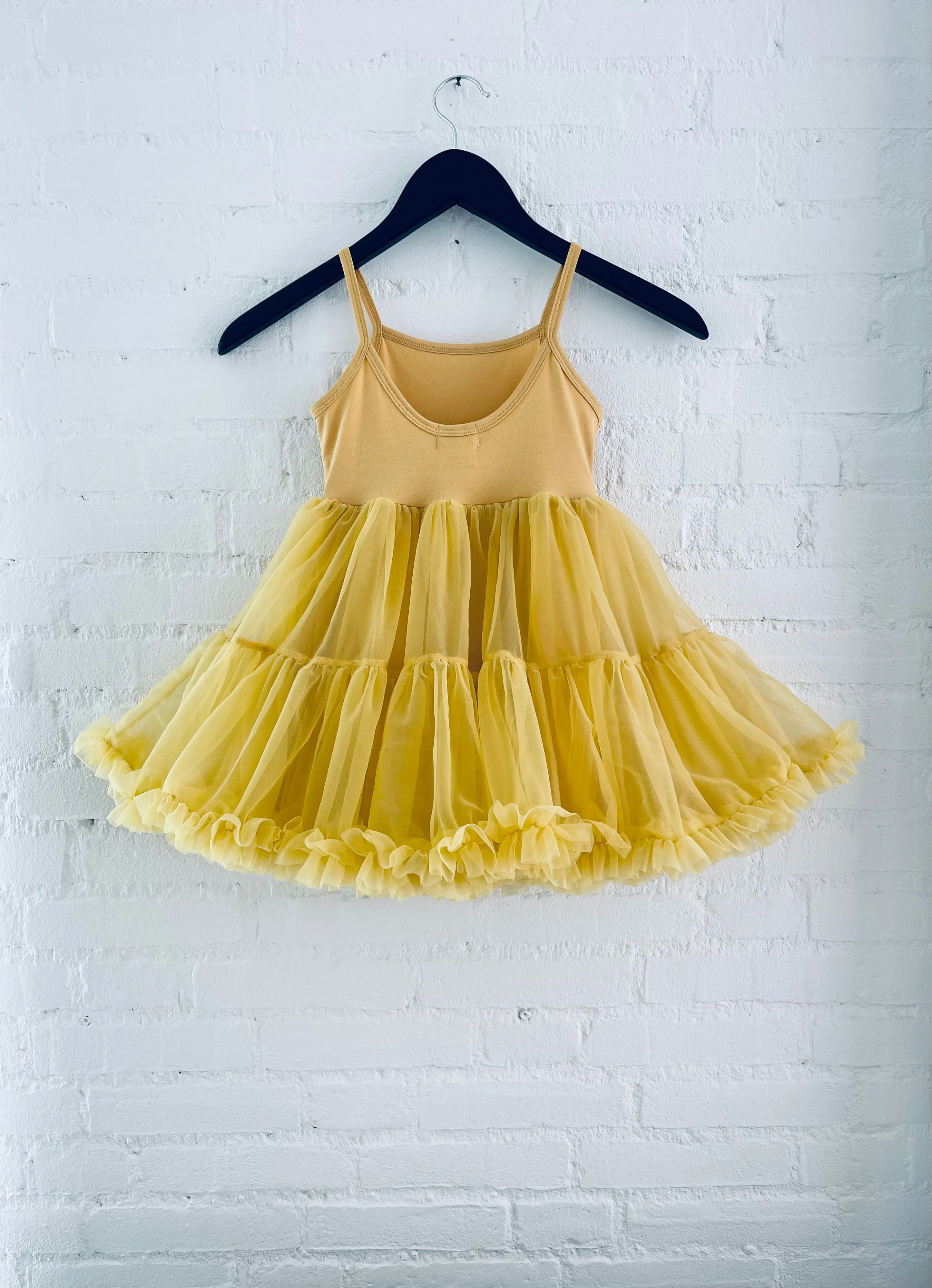 DOLLY PETTI SPAGHETTI PETTISKIRT TUTU DRESS honey