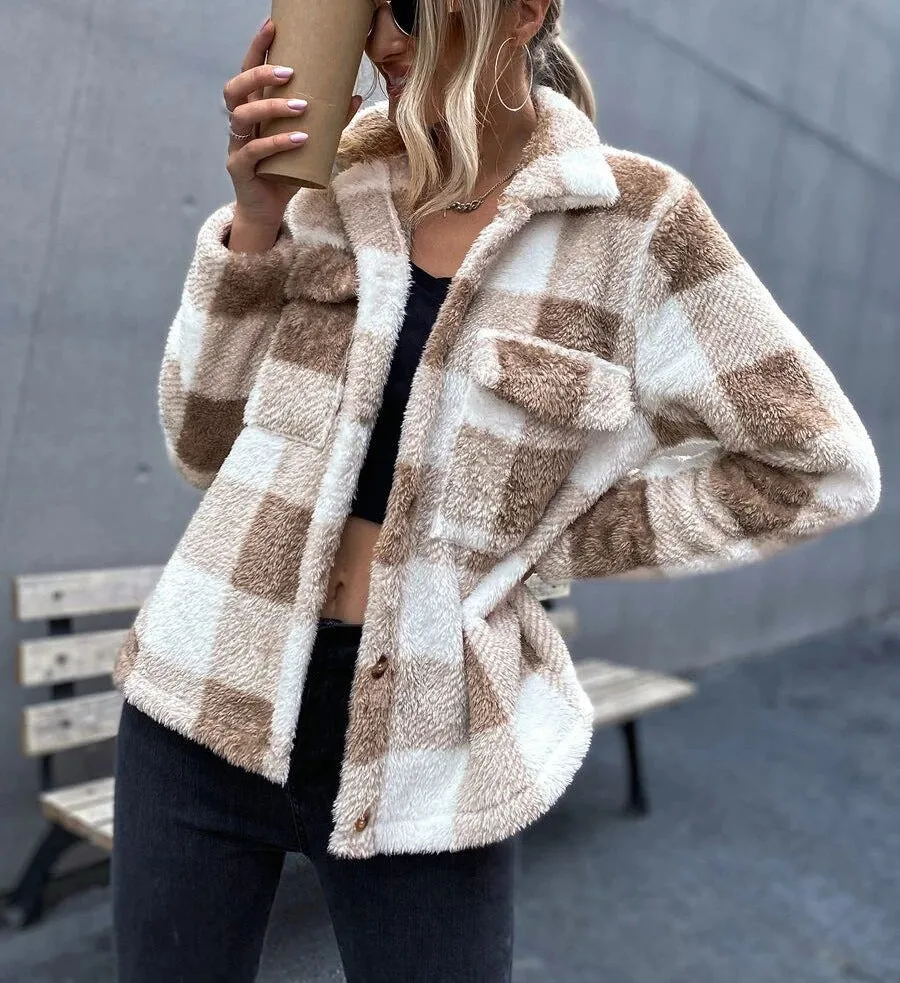 flannel Women's shirt jacket