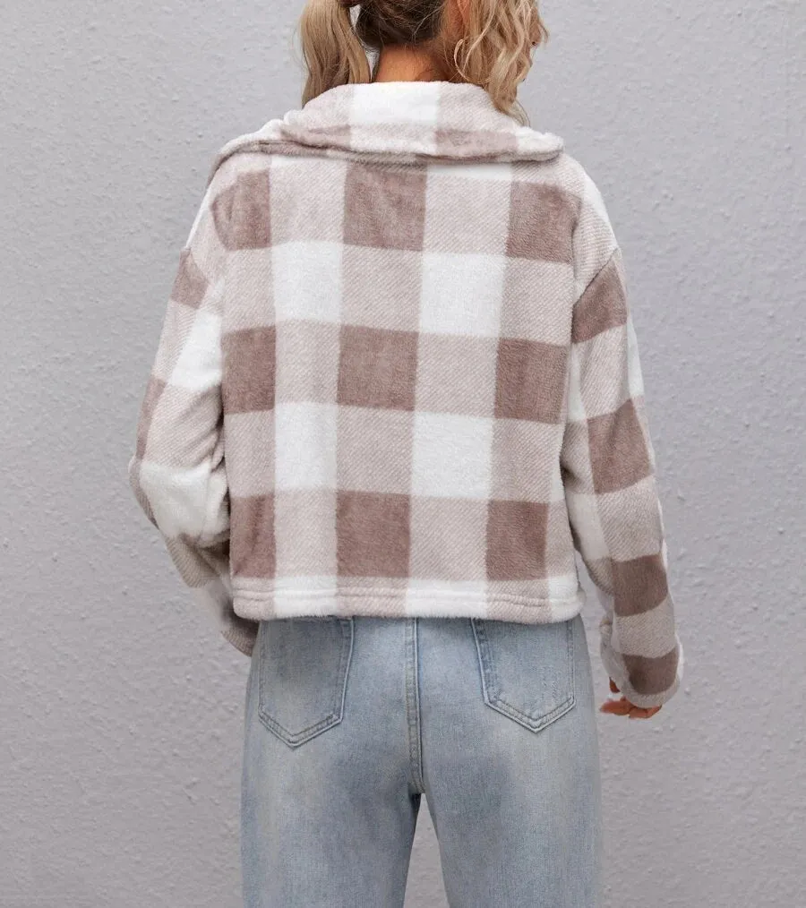 flannel Women's shirt jacket