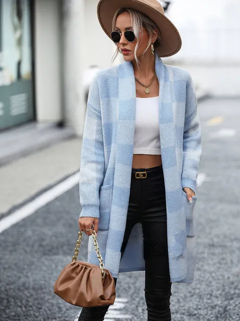 Flytonn-Fall Outfits Women Outwear Streetwear -hoco dresses homecoming dresses  women dress to impress -women  high street ins style -women's outerwear women's coat Fashion Women Knitted Cardigan Loose Sweater Coat