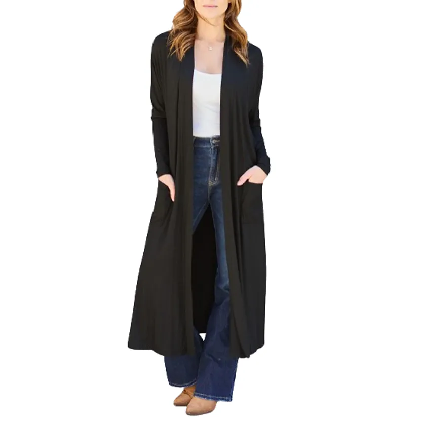 Funki Buys | Jackets | Women's Open Front Long Sleeve Coat