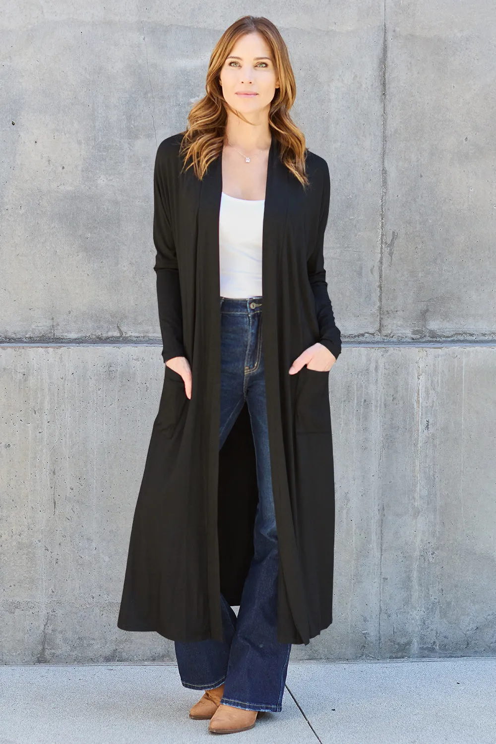 Funki Buys | Jackets | Women's Open Front Long Sleeve Coat