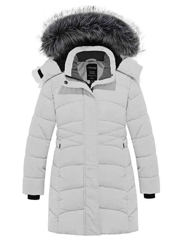 Girl's Long Winter Coat Parka Warm Puffer Jacket