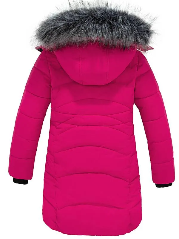 Girl's Long Winter Coat Parka Warm Puffer Jacket