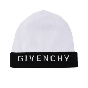 GIVENCHY Reversible Black & White Beanie Hat