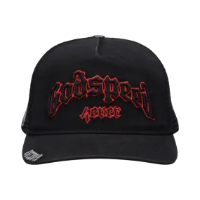 GodSpeed Forever Trucker Hat - Black/Red