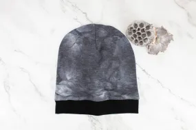 Gray Tie Dye Slouchy Beanie