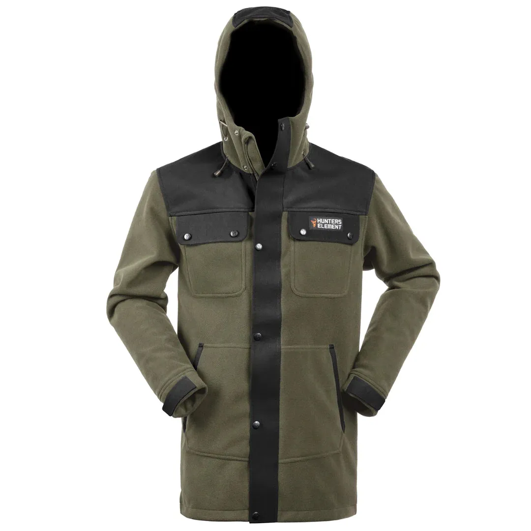 Hunters Element Full Zip Bush Coat - Forest Green