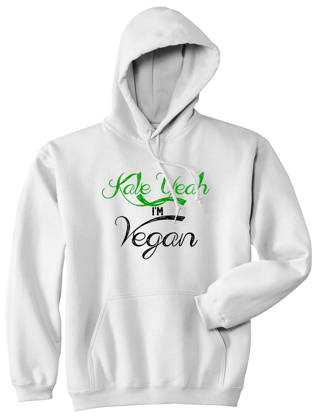 Kale Yeah Im Vegan Mens Pullover Hoodie