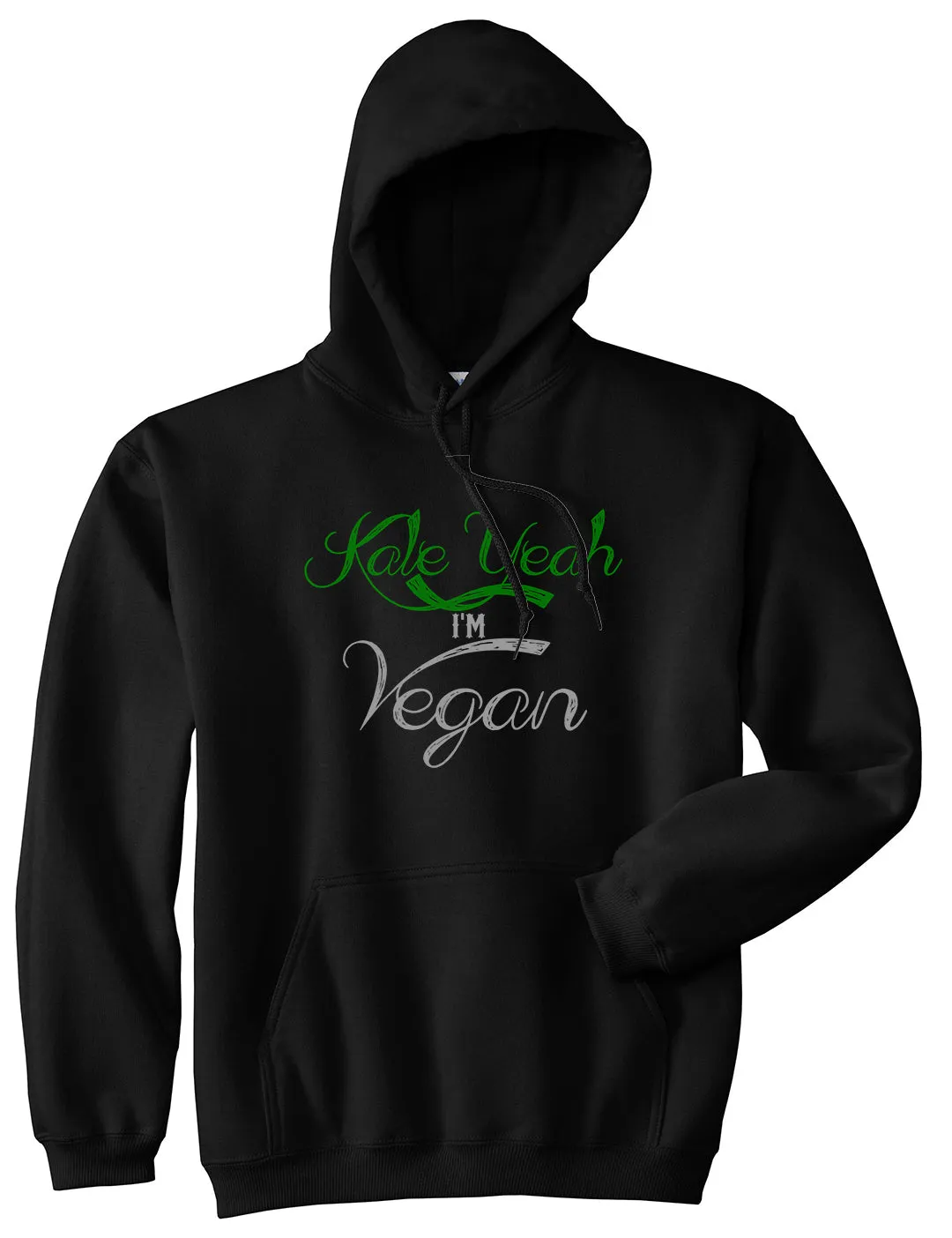 Kale Yeah Im Vegan Mens Pullover Hoodie