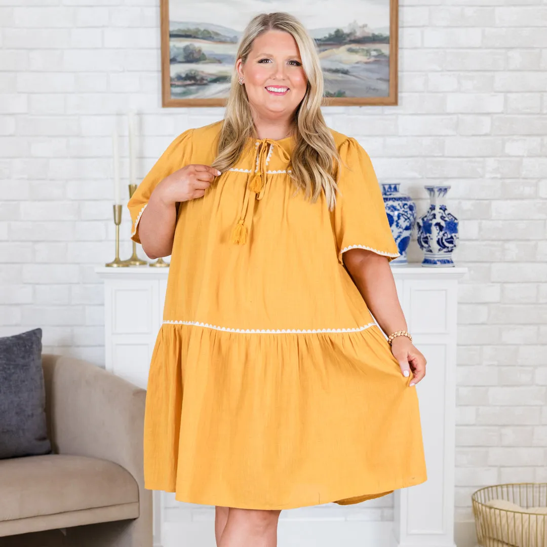 Keepin' Sweet Dress, Mustard