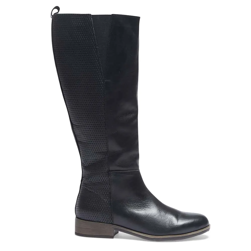 Lewis Boot in Black Leather