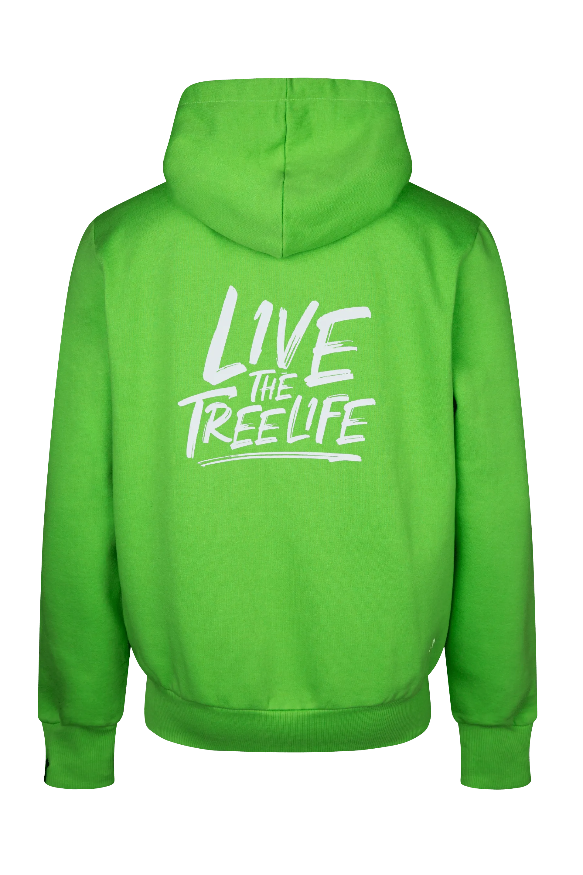 Lime High-Neck Hoodie