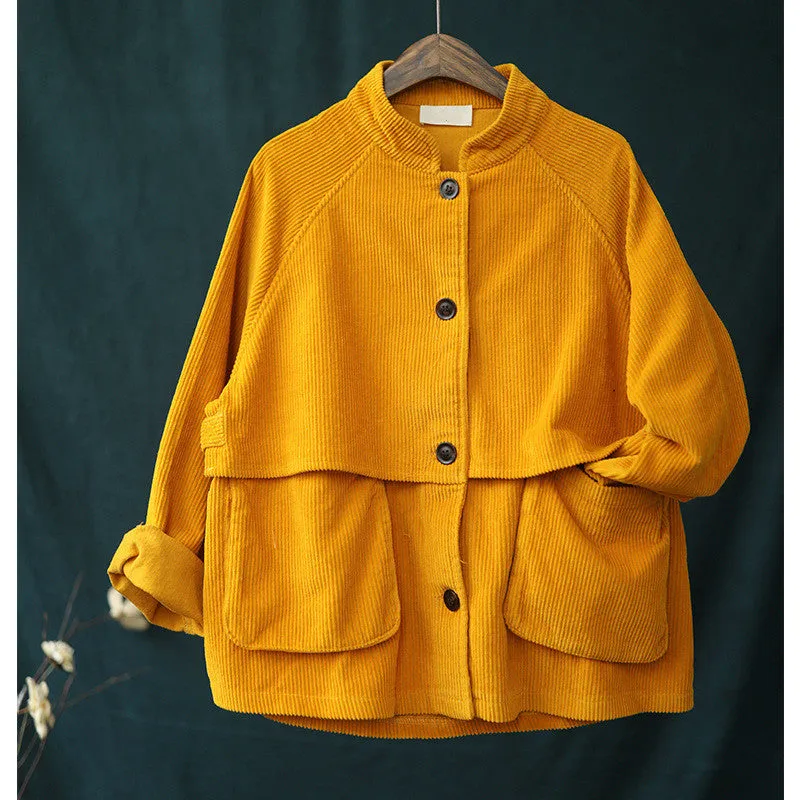 Long Sleeve Corduroy Jacket