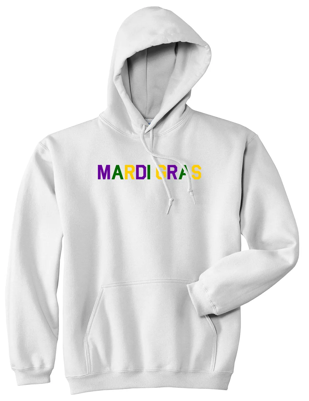 Mardi Gras New Orleans Mens Pullover Hoodie