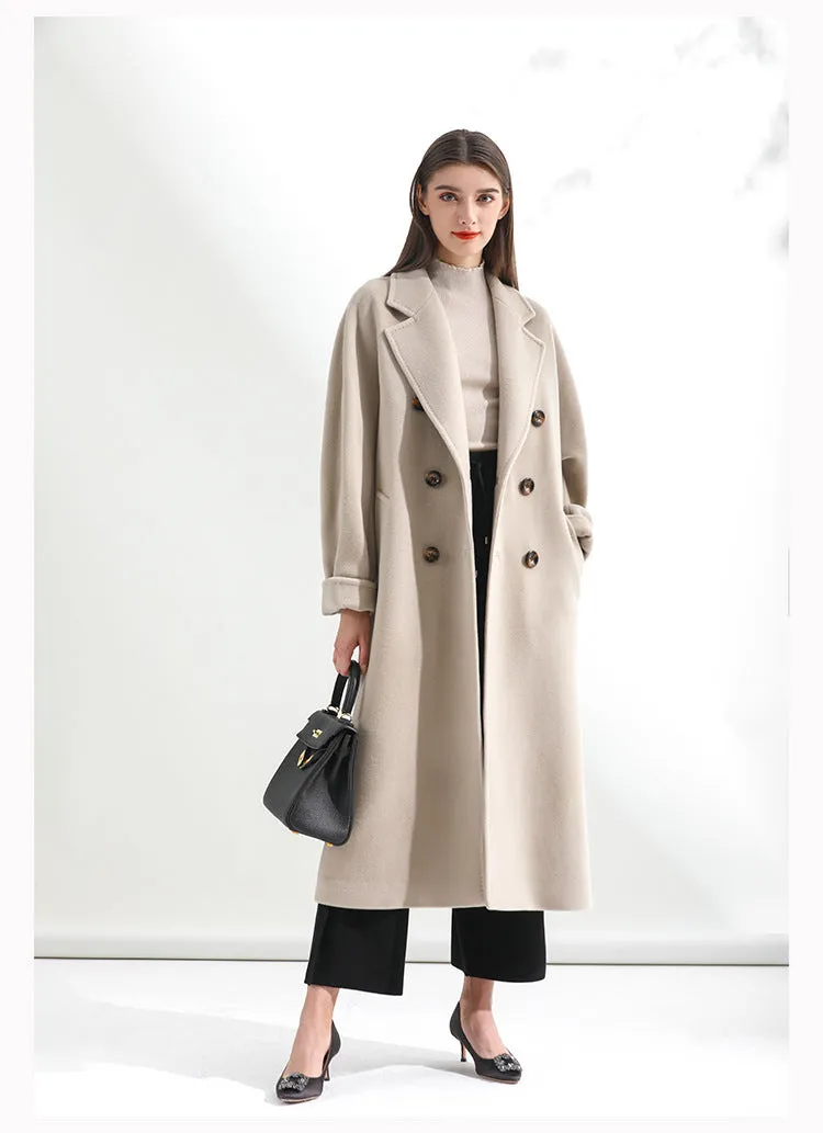 mid-length woolen coat