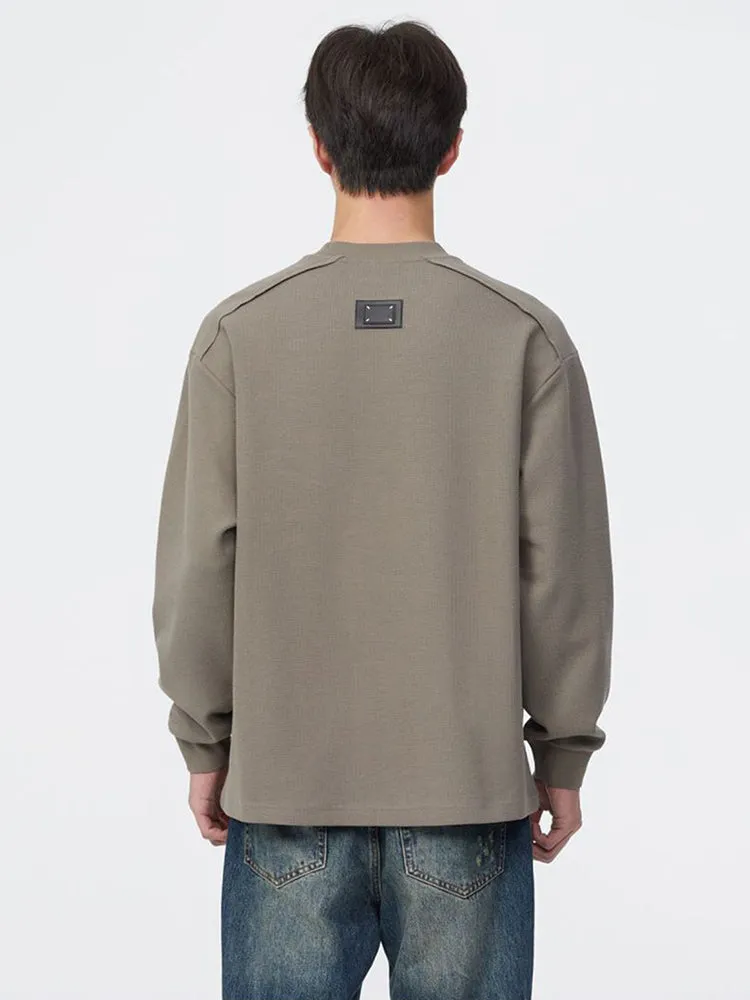 Minimalist Loose Fit Patch Pocket Hoodie