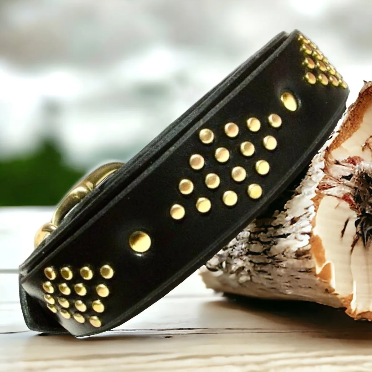 Monaco Leather Dog Collar