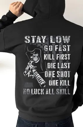 One Shot, One Kill Pullover Hoodie