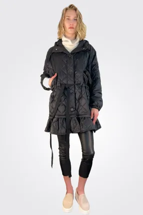 Oversized Down Coat - Black