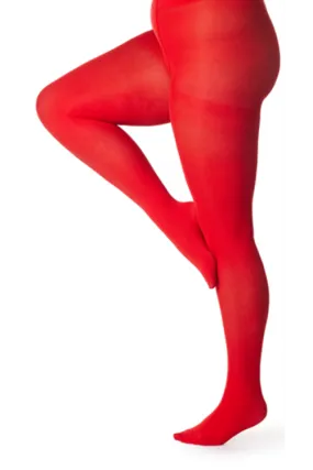 Pamela Mann Hosiery Curvy Super-Stretch 50 Denier Tights in Red