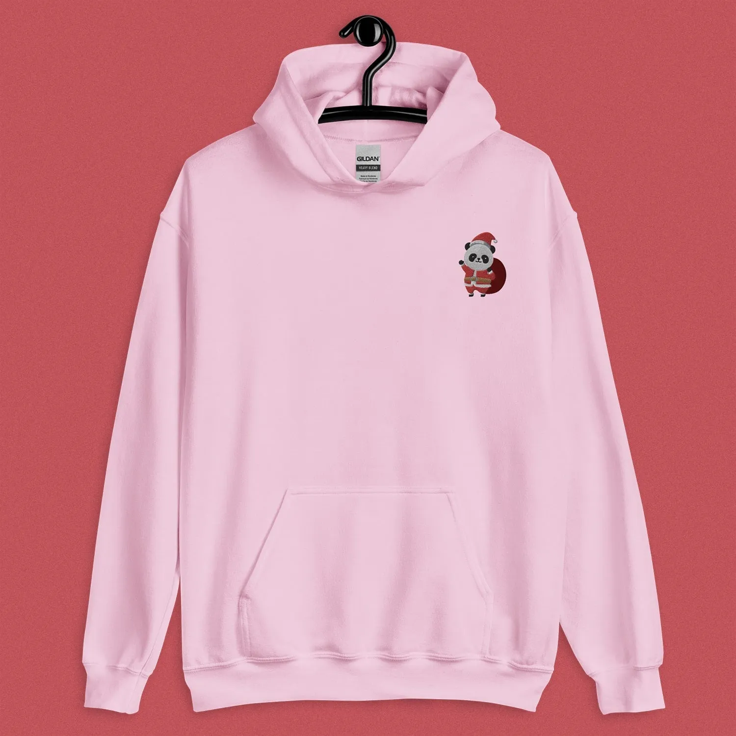 Panda Santa Embroidered Hoodie