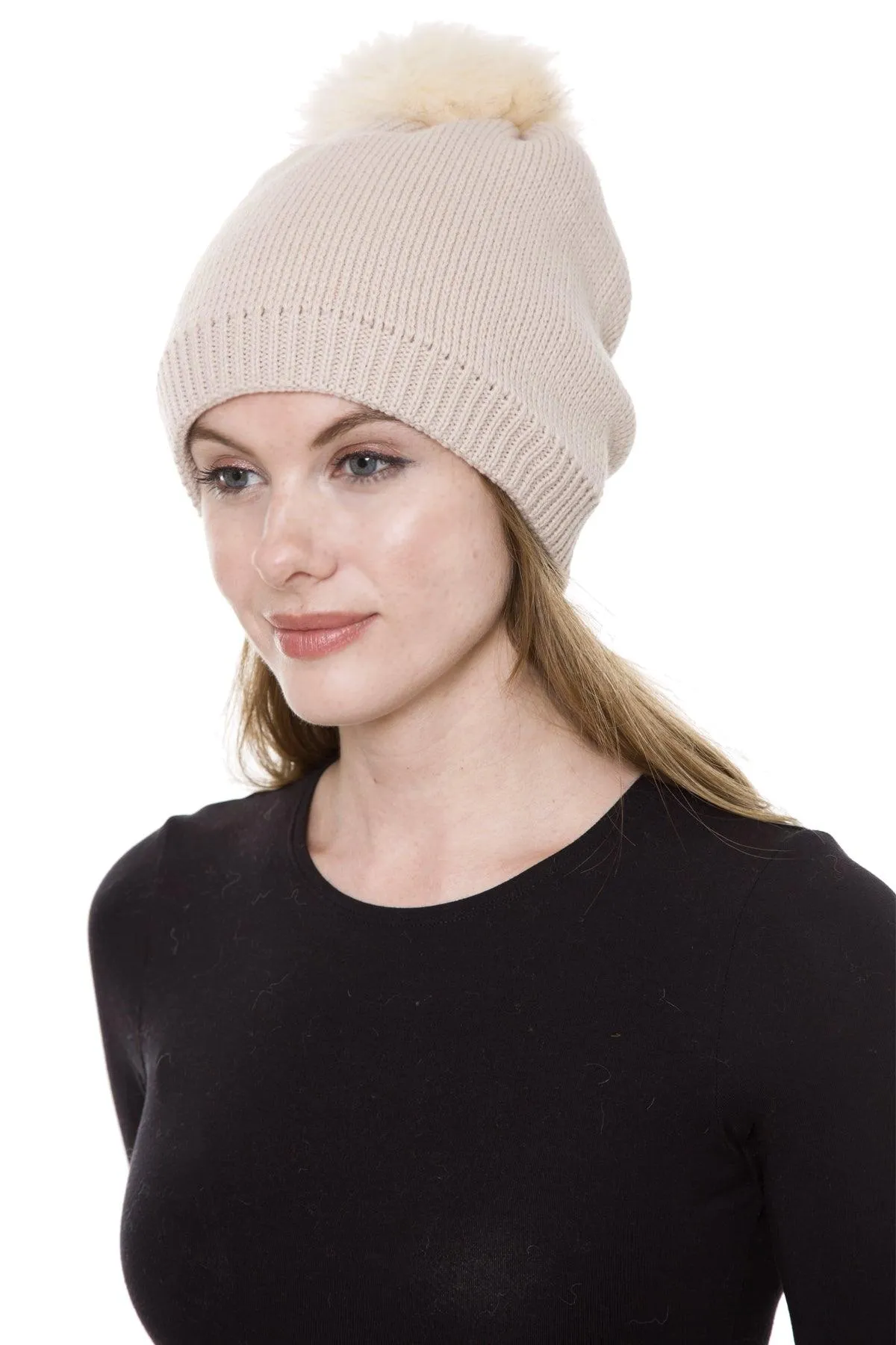 POM POM BEANIE (ASSORTED COLORS)