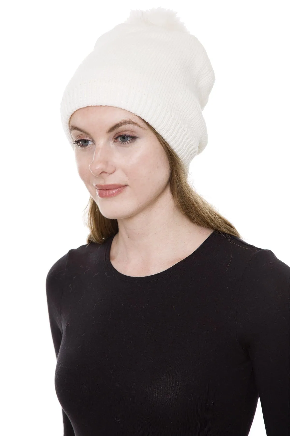 POM POM BEANIE (ASSORTED COLORS)