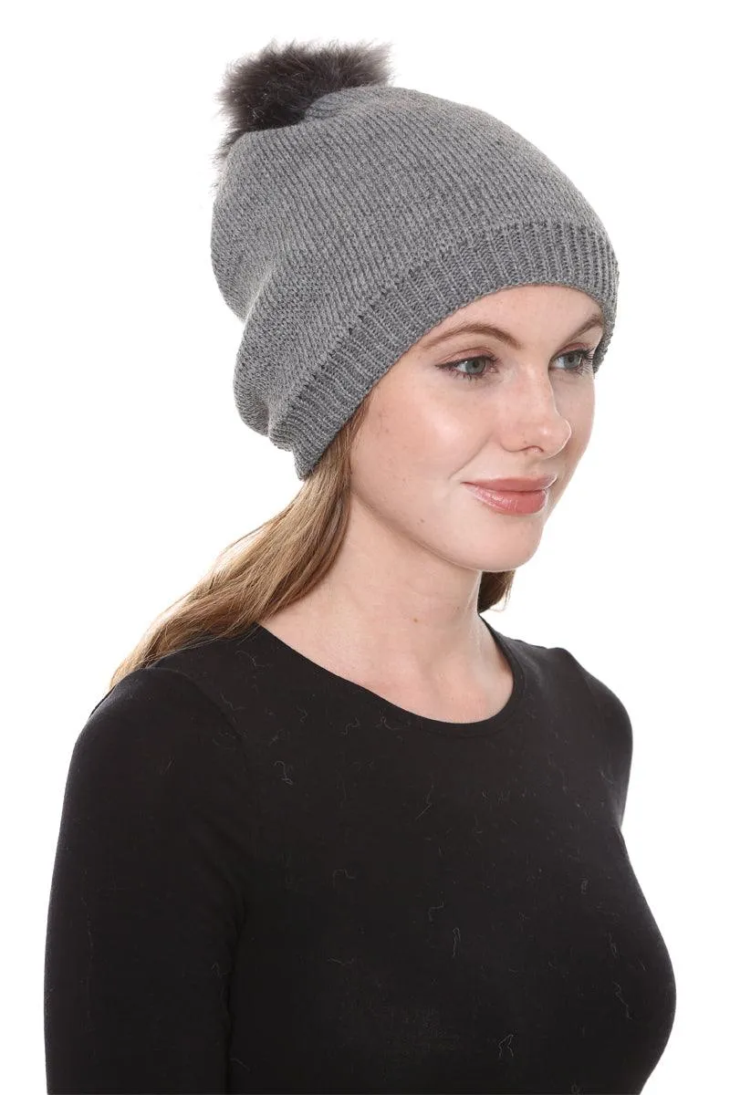 POM POM BEANIE (ASSORTED COLORS)