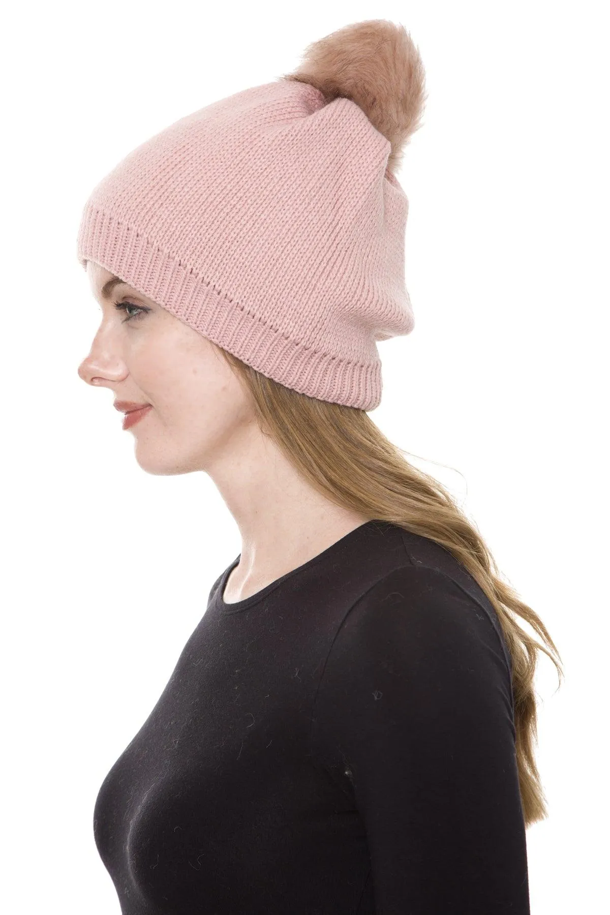 POM POM BEANIE (ASSORTED COLORS)